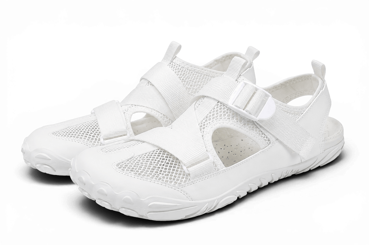 (NEU) OrthoWalk SUMMER - Atmungsaktive & orthopädische Barfuß-Sandalen für den Sommer I Für Damen und Herren